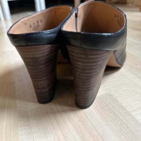 Franco Sorta Leather Mule Slides, Black, Size 9.5 - Picture 2 of 6